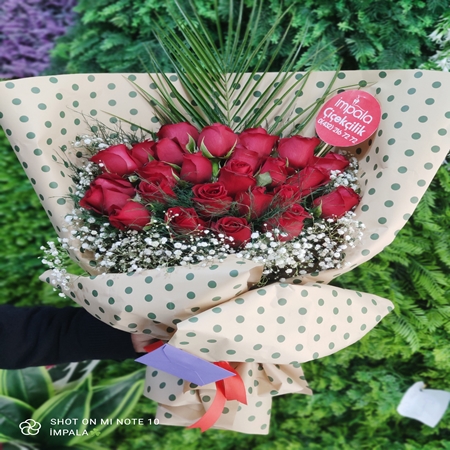 Kırmızı Gül Buketi 25 Adet